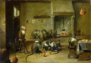 Singes dans une Cuisine, c.1645